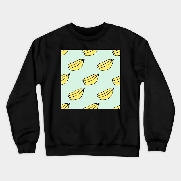 Cute banana pattern Crewneck Sweatshirt by runlenarun